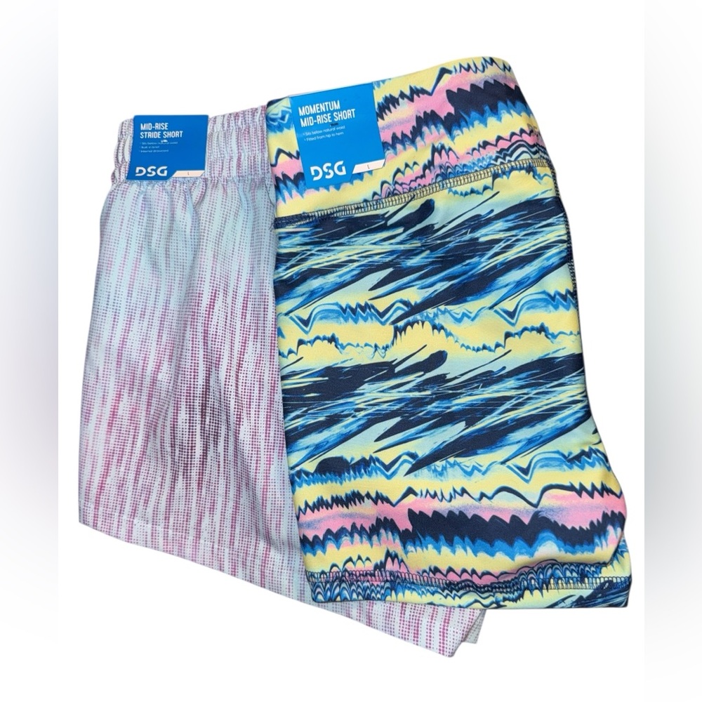 DSG Girls Mid Rise Shorts 2 Pair Sz L (14) NWT